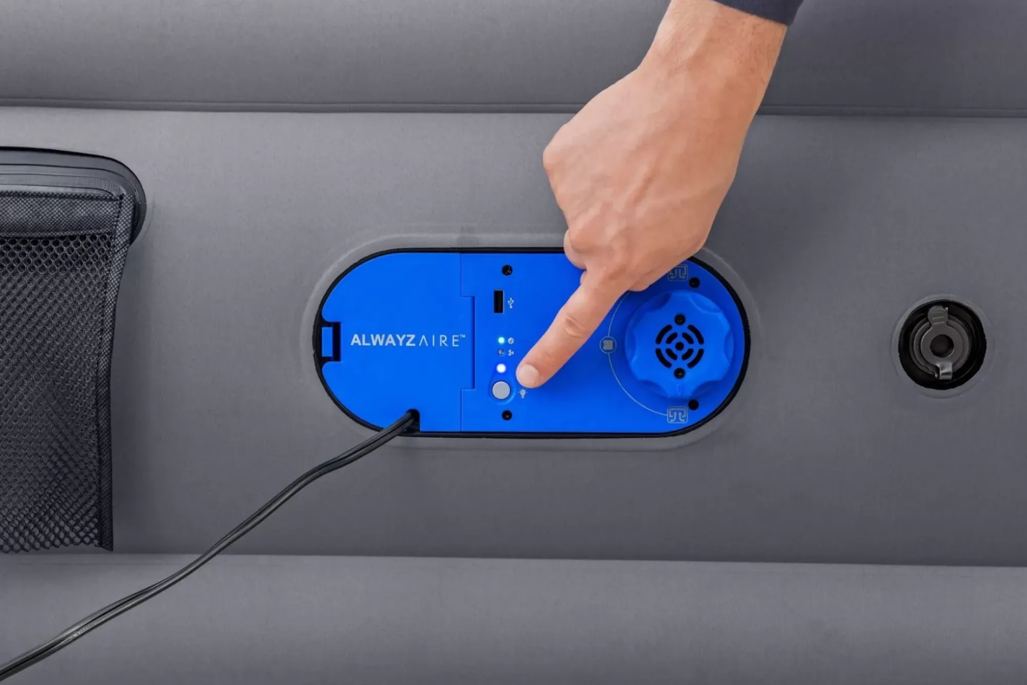 Bestway Indoor Air Mattresses< Alwayzaire Tough Guard Air Mattress Queen 20 With Built-In Dual Pump And Antimicrobial Coating