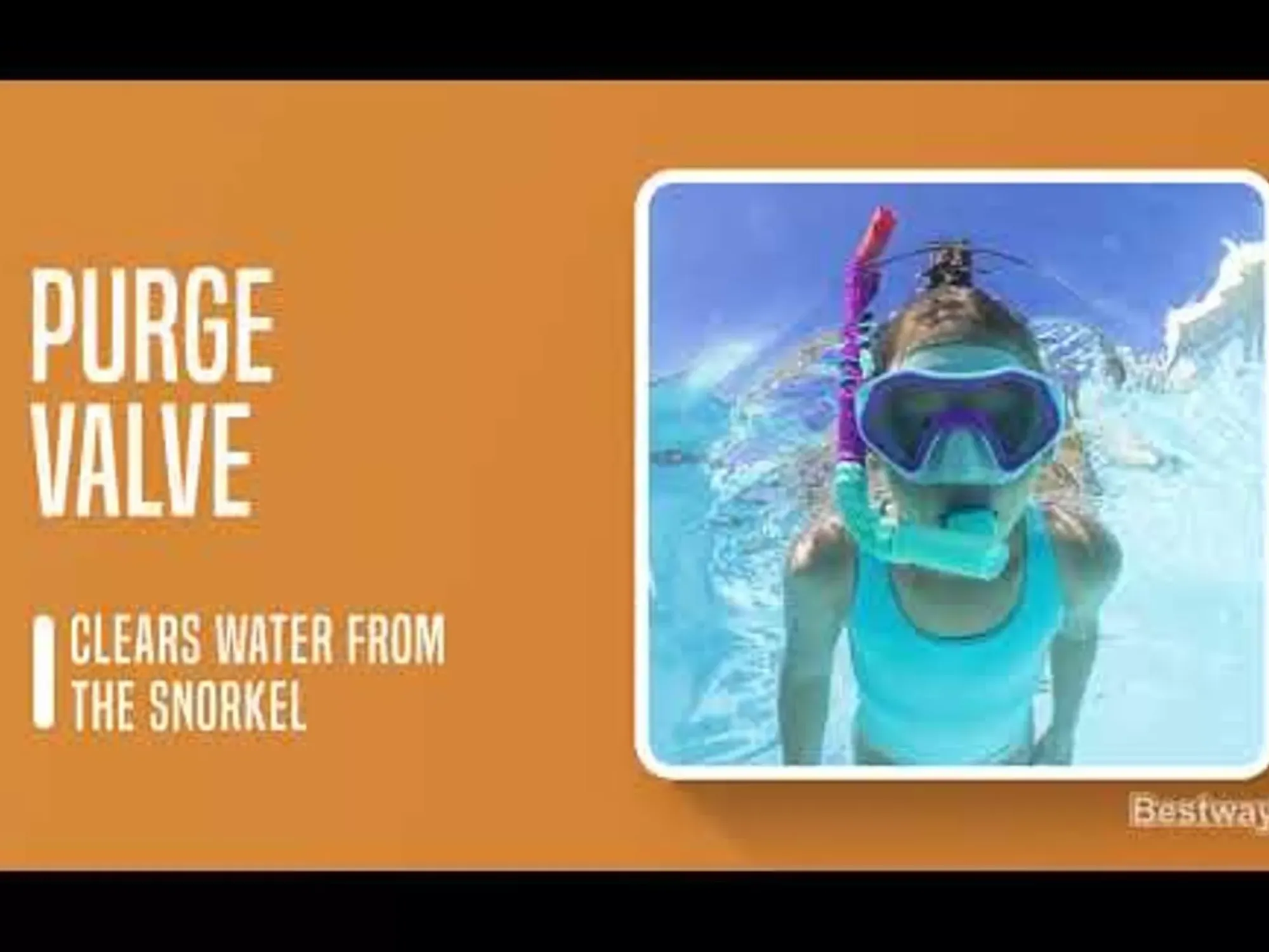 Bestway Swim Gear<® Crusader Youth Snorkel Set With Fins, Pink Ages 7+