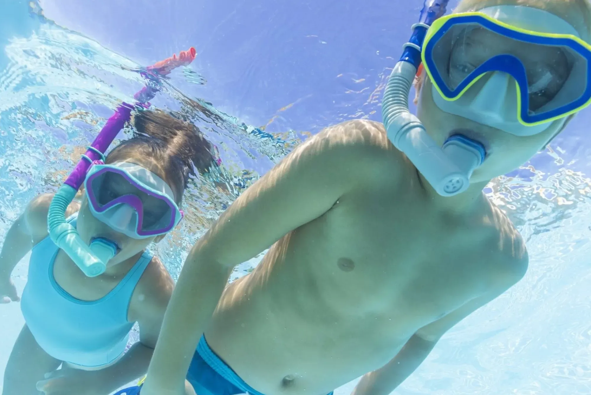 Bestway Swim Gear<® Crusader Youth Snorkel Set With Fins, Pink Ages 7+