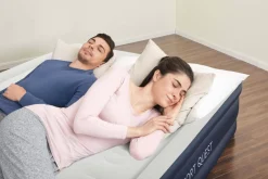 Bestway Indoor Air Mattresses< Essential Comfort Air Mattress Queen 18" With Built-In Ac Pump And Antimicrobial Coating