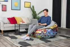 Bestway Air Chairs< Graffiti Inflate-A-Chair Inflatable Chair