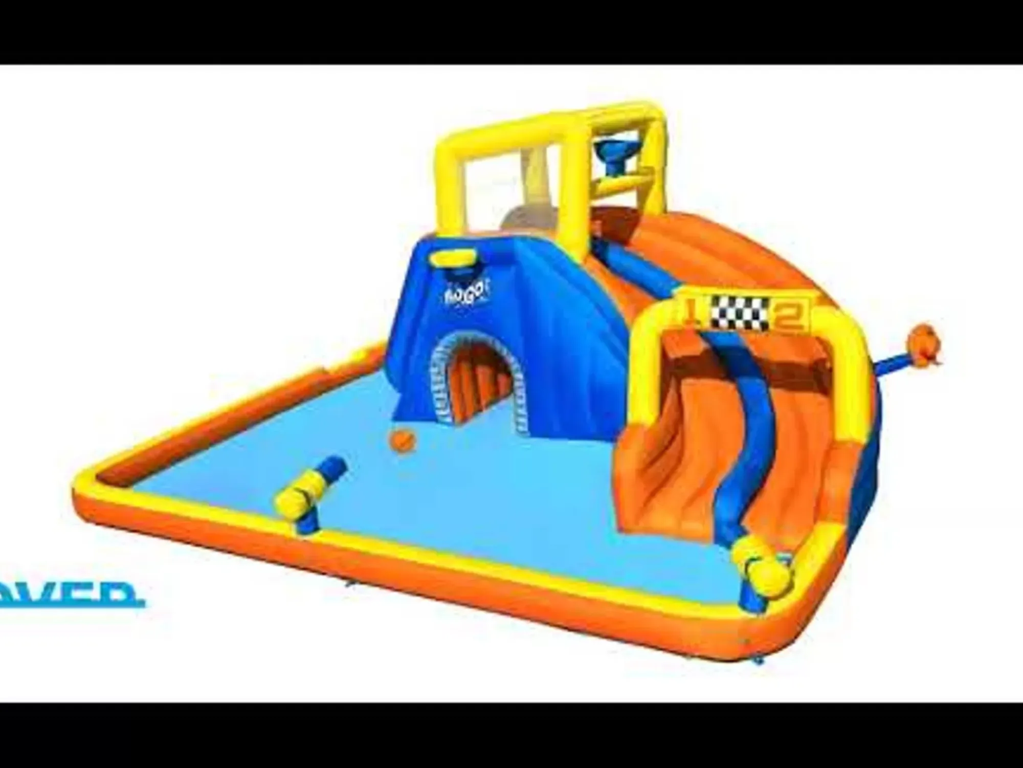 Bestway Mega Water Parks< H2Ogo! 18' Super Speedway Child Inflatable Water Park