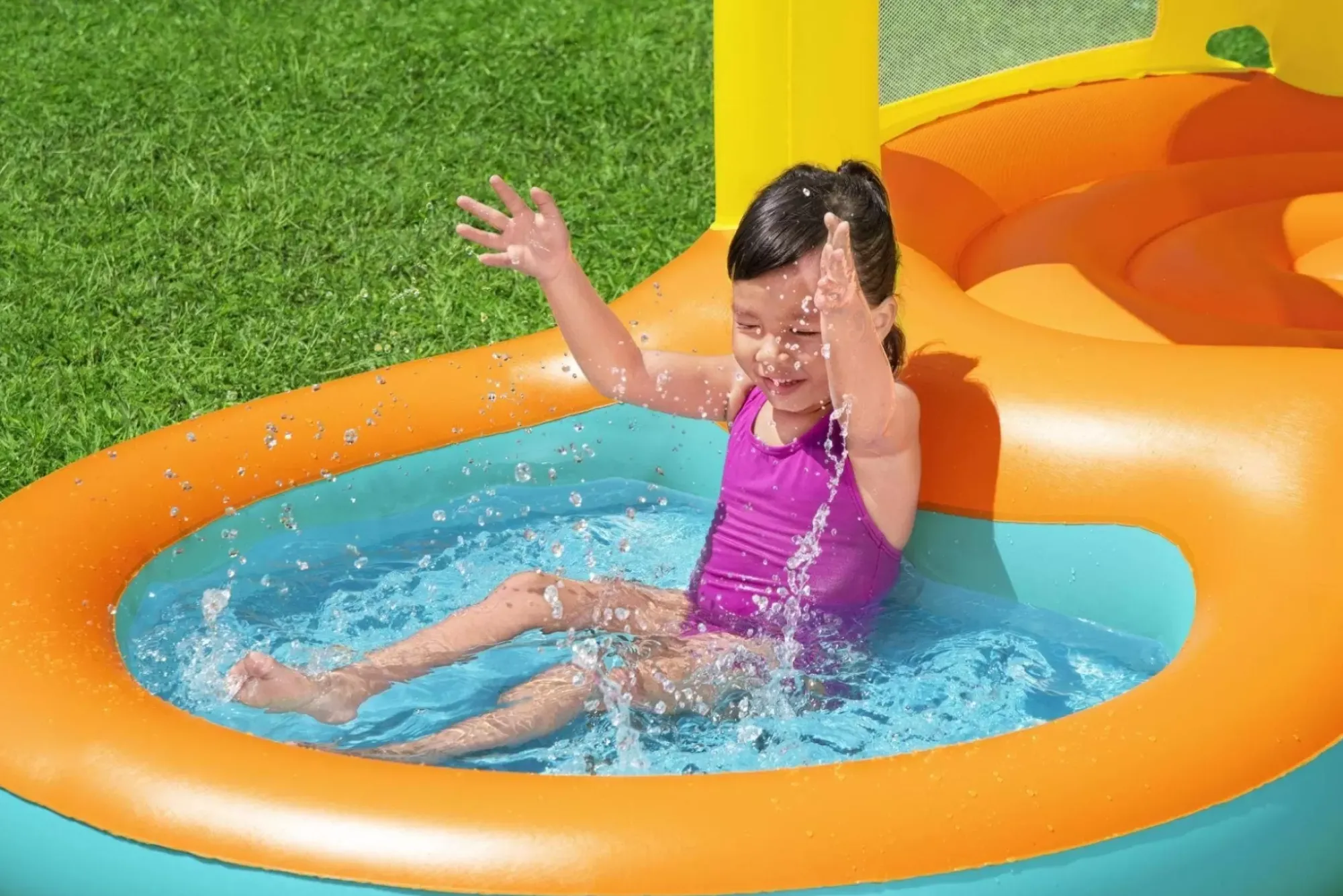 Bestway Bounce Houses< H2Ogo! Jumptopia Bouncer And Child Play Pool