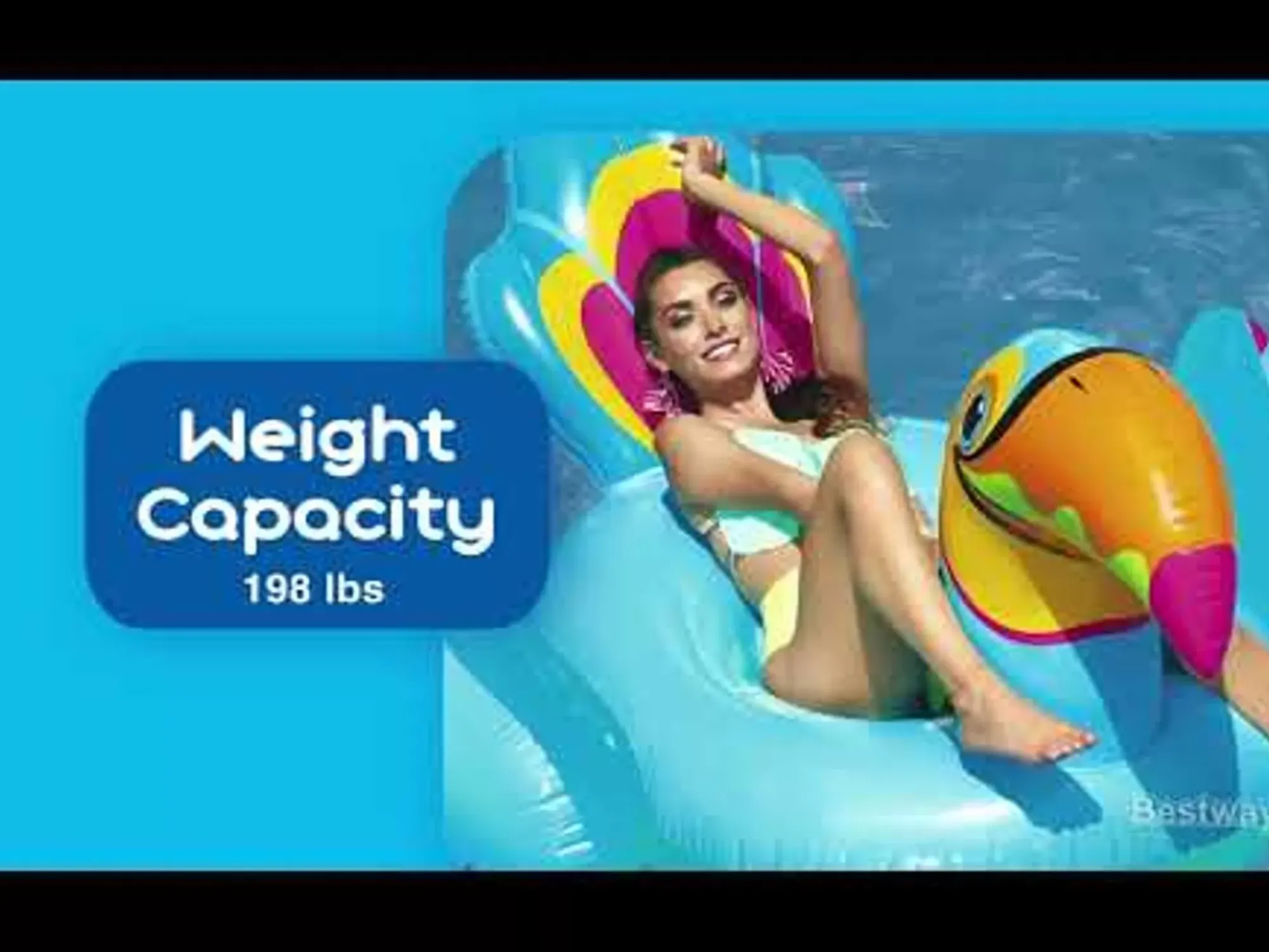 Bestway Pool Floats< H2Ogo Tipsy Toucan Ride-On Inflatable Pool Float