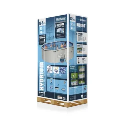 Bestway Hydrium Pools< Hydrium 16'5" X 12' X 48" Steel Wall Above Ground Pool Set