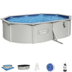Bestway Hydrium Pools< Hydrium 16'5" X 12' X 48" Steel Wall Above Ground Pool Set