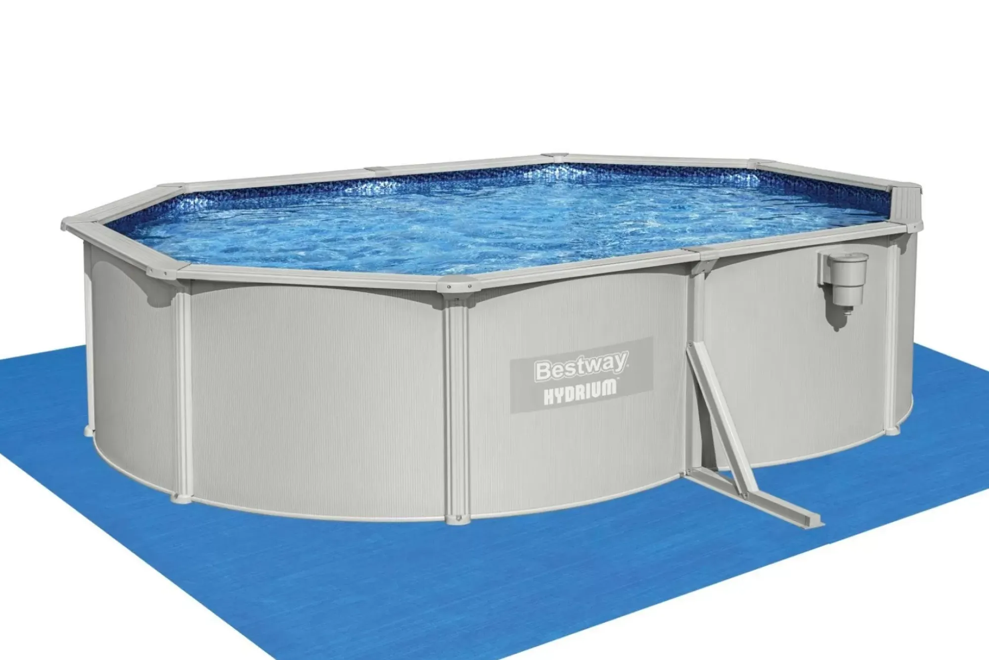 Bestway Hydrium Pools< Hydrium 16'5" X 12' X 48" Steel Wall Above Ground Pool Set