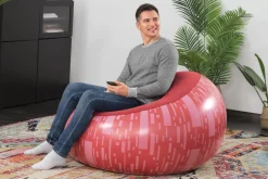 Bestway Air Chairs< Inflate-A-Chair Inflatable Chair, Red