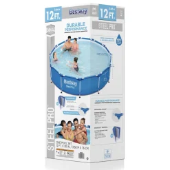Bestway Steel Pro Pools< Steel Pro 12' X 30 Above Ground Pool Set