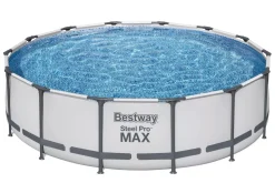 Bestway Steel Pro Max Pools< Steel Pro Max 14' X 42" Round Above Ground Pool Set