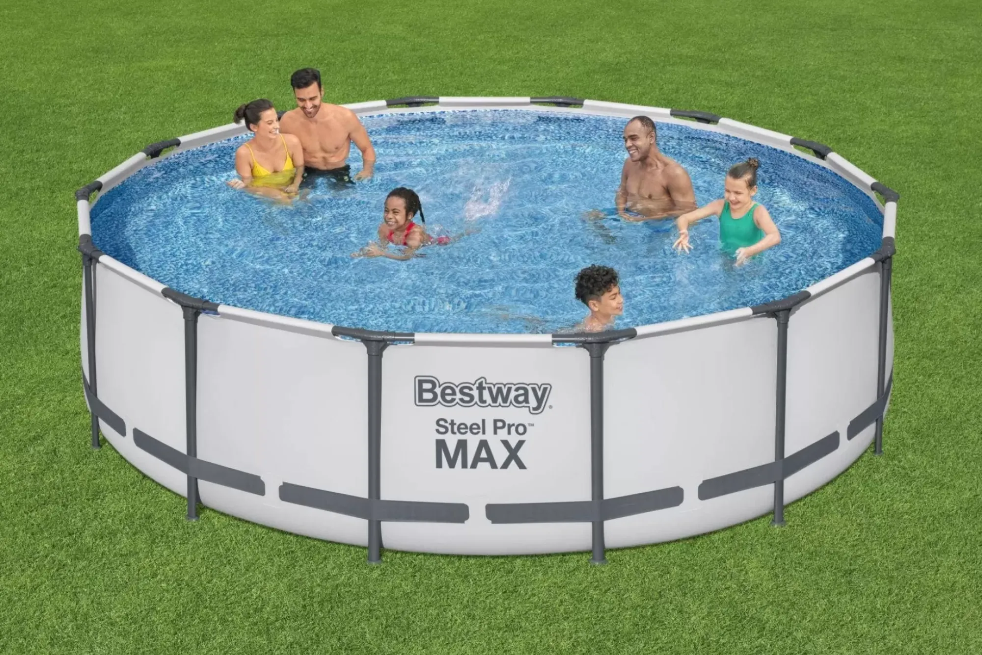 Bestway Steel Pro Max Pools< Steel Pro Max 14' X 42" Round Above Ground Pool Set