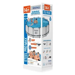 Bestway Steel Pro Max Pools< Steel Pro Max 14' X 42" Round Above Ground Pool Set