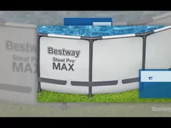 Bestway Steel Pro Max Pools< Steel Pro Max 18' X 48 Above Ground Pool Set
