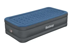 Bestway Indoor Air Mattresses< Tough Guard Air Mattress Twin 18 With Built-In Ac Pump And Antimicrobial Coating