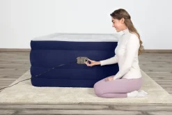 Bestway Indoor Air Mattresses< Tritech Air Mattress Full 24 With Built-In Ac Pump Included And Antimicrobial Coating