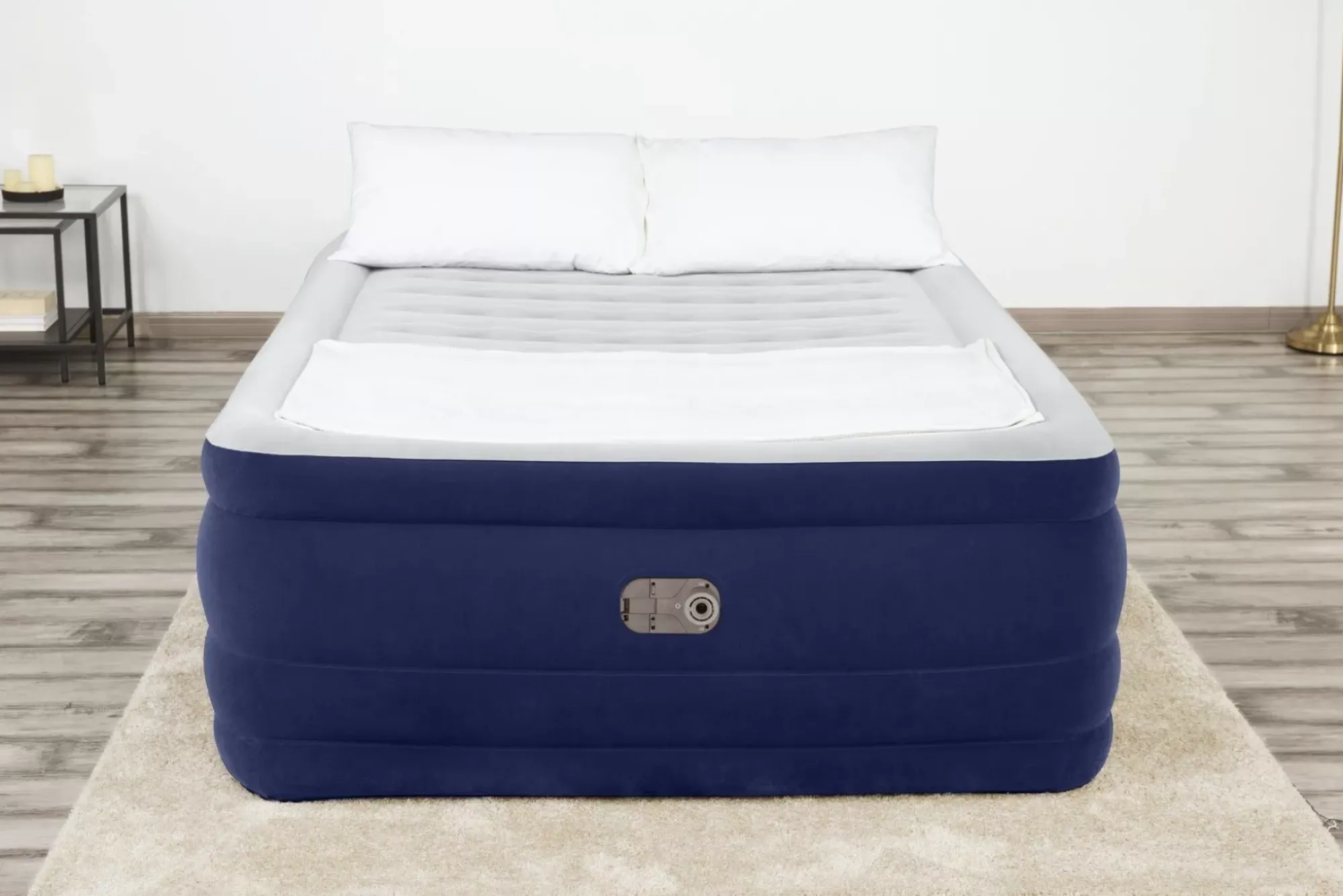 Bestway Indoor Air Mattresses< Tritech Air Mattress Queen 24 With Built-In Ac Pump Included And Antimicrobial Coating