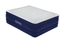 Bestway Indoor Air Mattresses< Tritech Air Mattress Queen 24 With Built-In Ac Pump Included And Antimicrobial Coating