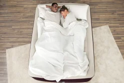 Bestway Indoor Air Mattresses< Tritech Fashion Flock Air Mattress Queen 20" With Built-In Ac Pump And Antimicrobial Coating