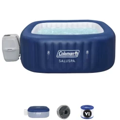 Bestway Energysense<Coleman Atlantis Energysense Airjet Inflatable Hot Tub Spa 4-6 Person