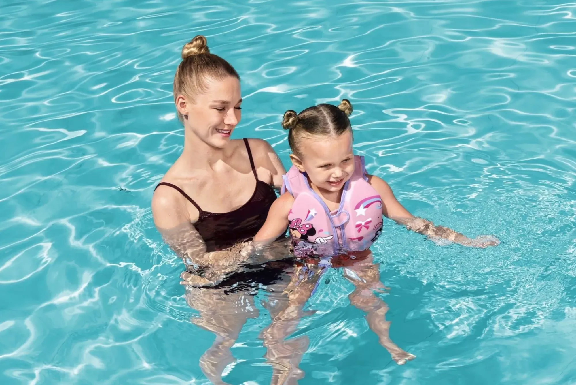 Bestway Swim Trainers<Disney Junior Minnie Mouse Pink Fabric Child Swim Vest, Small To Medium