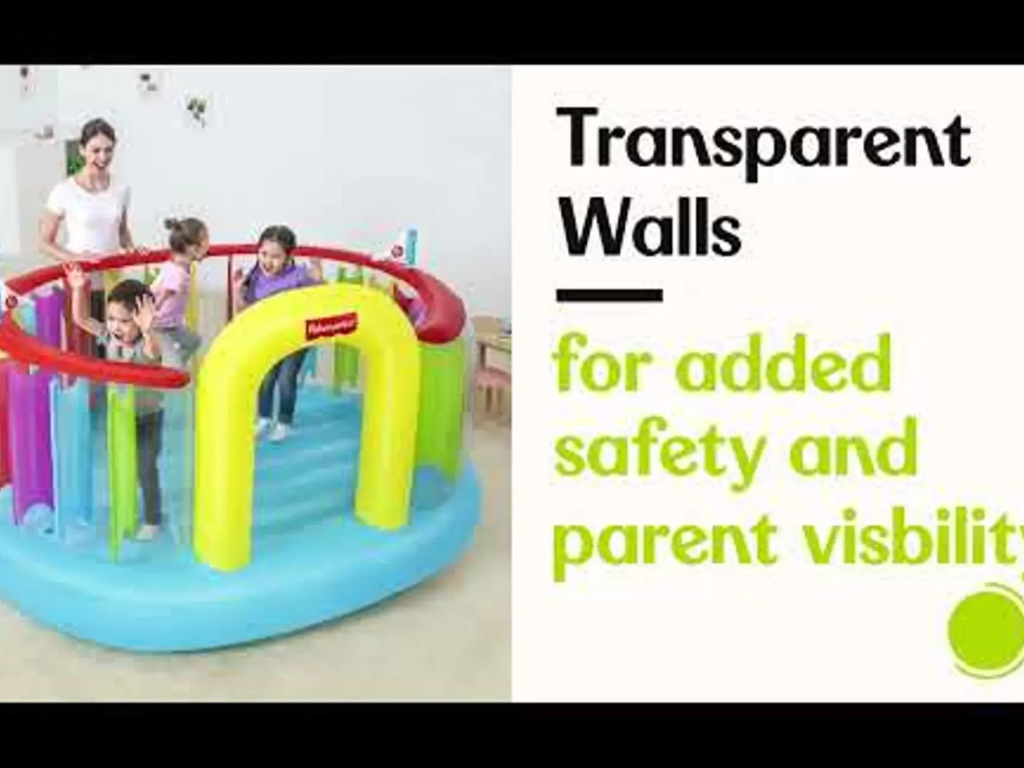 Bestway Bounce Houses<Fisher-Price Bouncetopia Multi-Color Child Pvc Bouncer With Built-In Pump