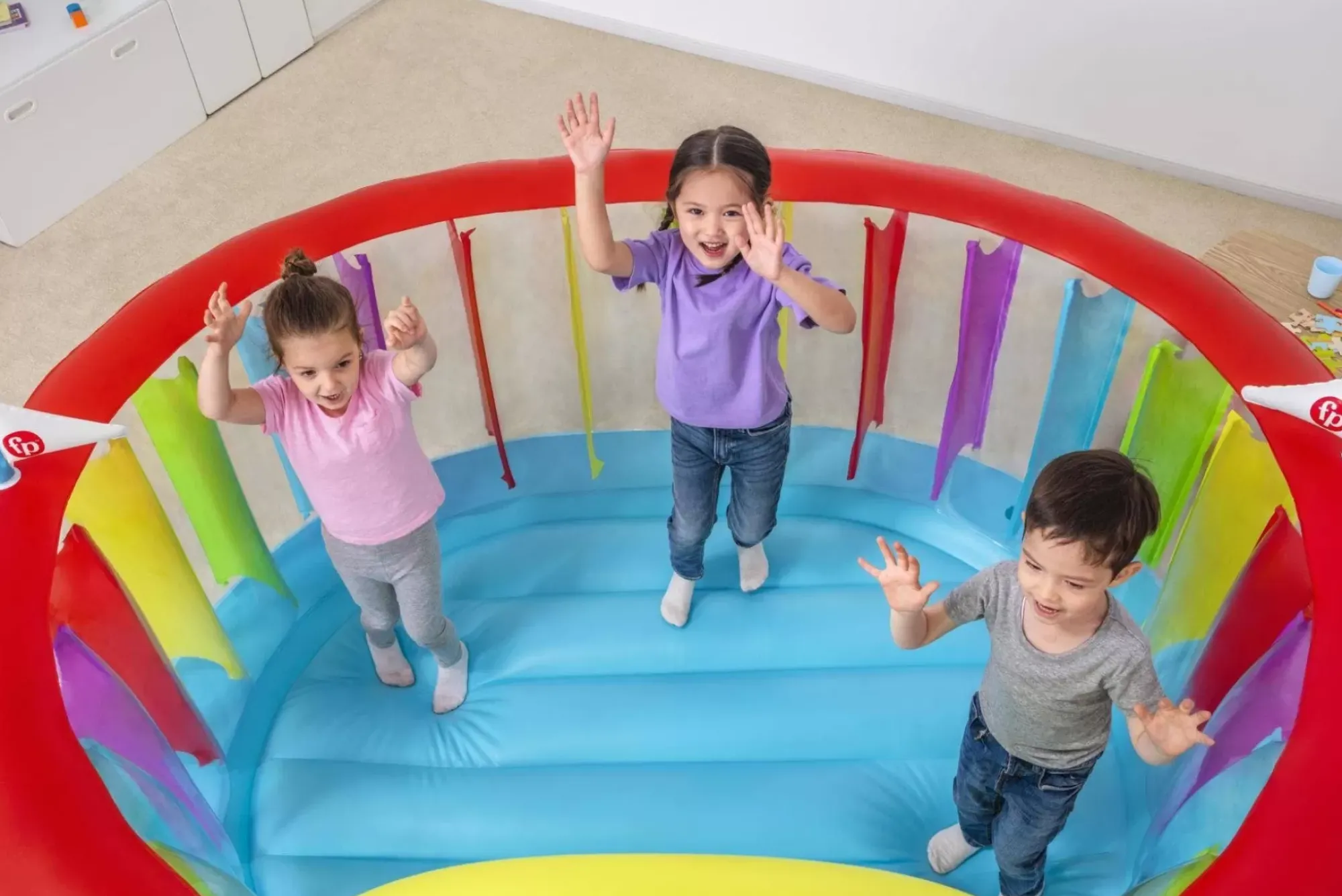 Bestway Bounce Houses<Fisher-Price Bouncetopia Multi-Color Child Pvc Bouncer With Built-In Pump