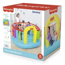Bestway Bounce Houses<Fisher-Price Bouncetopia Multi-Color Child Pvc Bouncer With Built-In Pump
