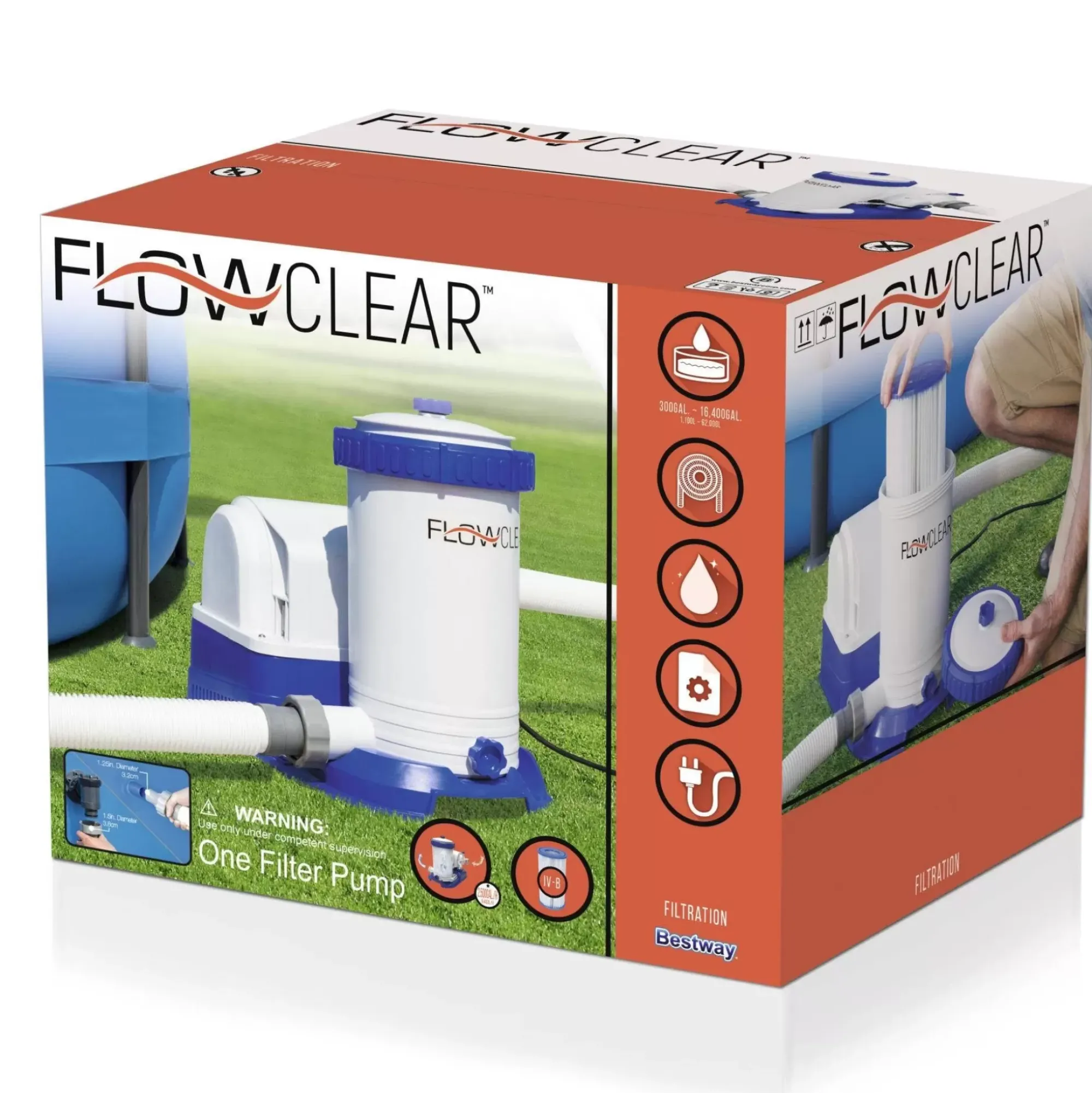 Bestway Pool Accessories<Flowclear 2,500 Gal. Filter Pump