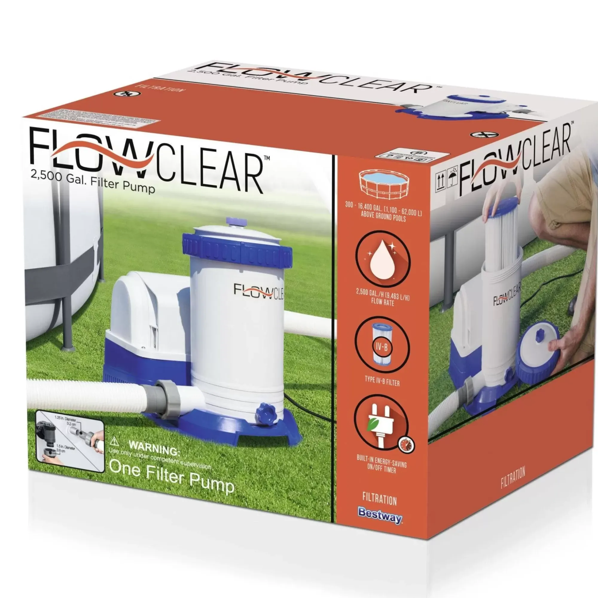 Bestway Pool Accessories<Flowclear 2,500 Gal. Filter Pump