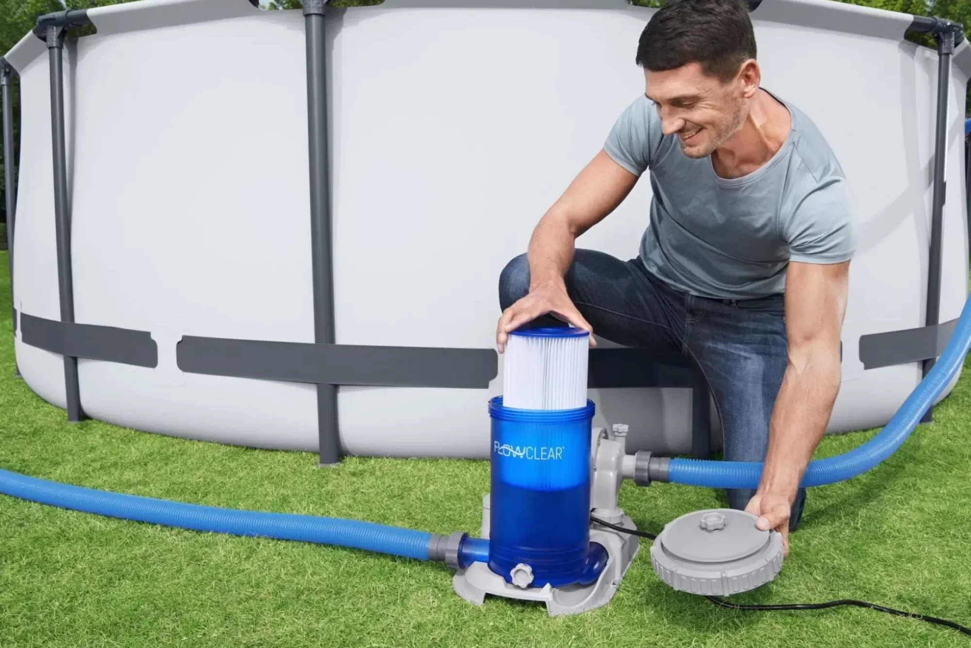 Bestway Pool Accessories<Flowclear 2,500 Gal. Transparent Filter Pump