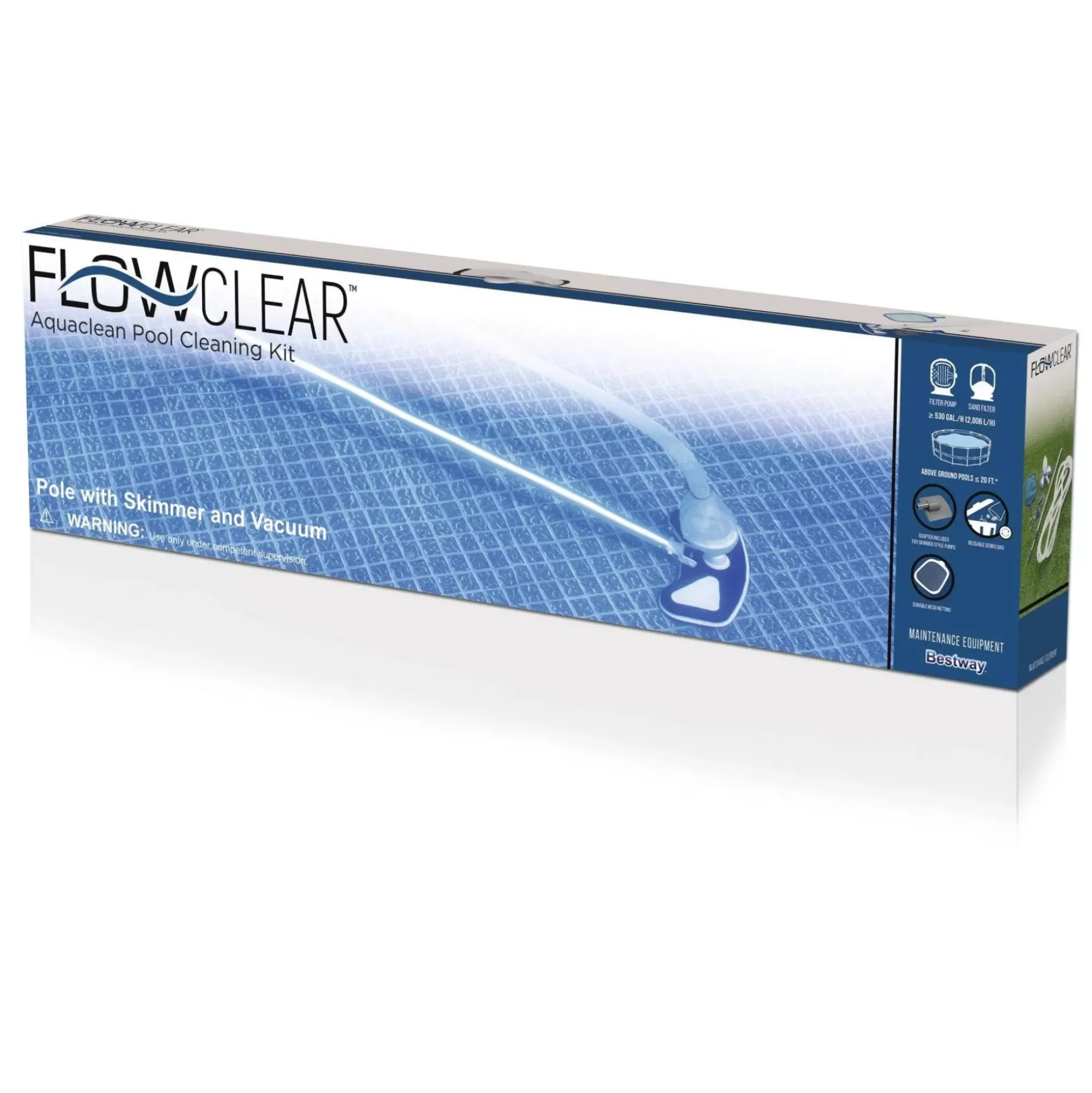 Bestway Pool Accessories<Flowclear Aquaclean Pool Cleaning Vacuum Kit