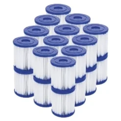 Bestway Pool Accessories<Flowclear Type I Filter Cartridge, 2Pcs X 12 Set (Total 24Pcs)