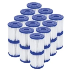 Bestway Pool Accessories<Flowclear Type I Filter Cartridge, 2Pcs X 12 Set (Total 24Pcs)