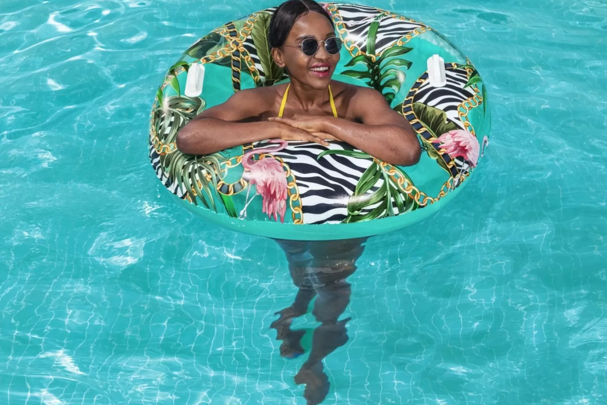Bestway Pool Floats<H2Ogo! 45 Floral Fantasy Pool Ring Float