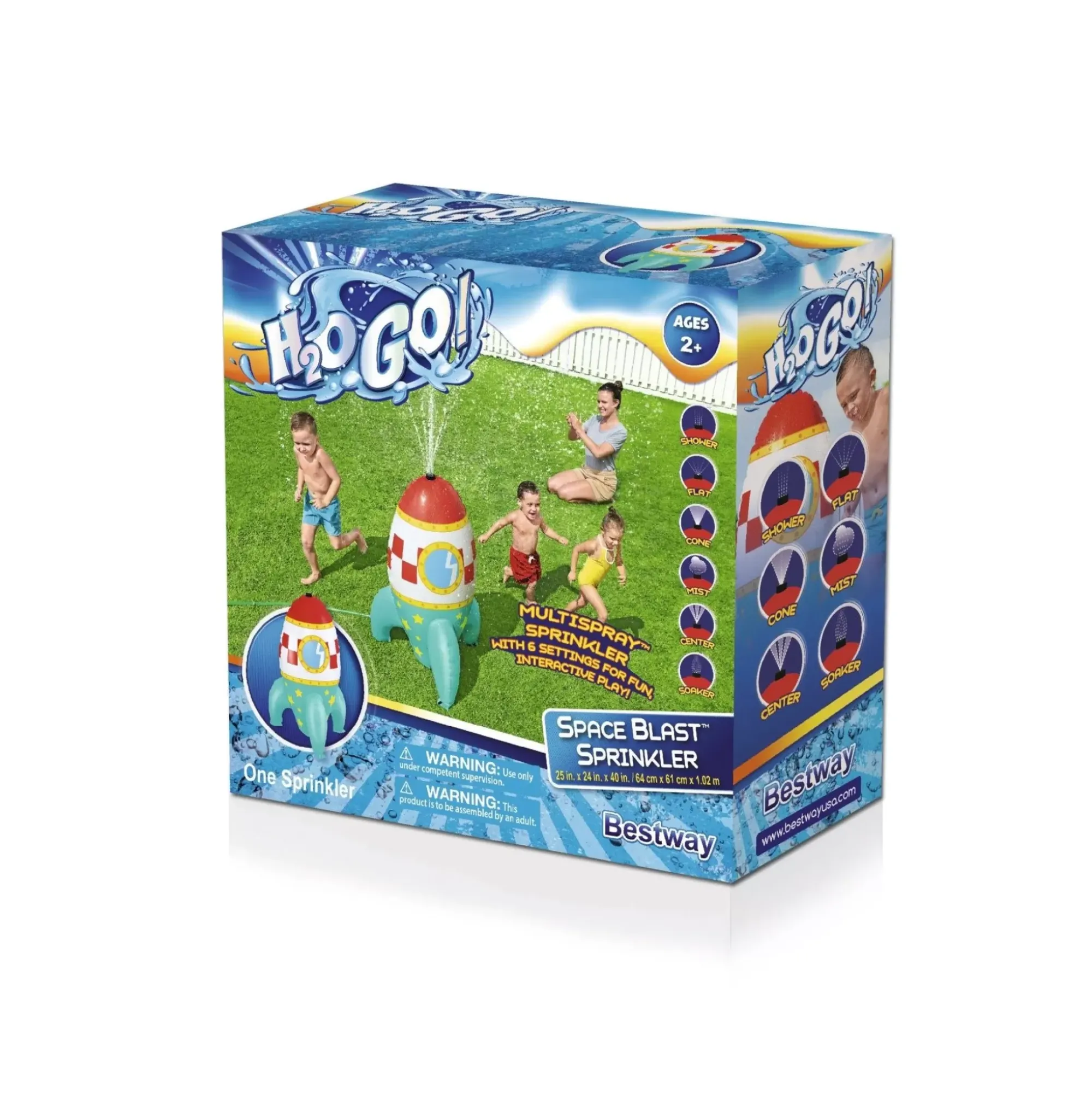 Bestway Sprinklers<H2Ogo! 40 In. Space Blast Child Inflatable Sprinkler