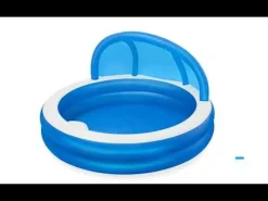 Bestway Kiddie Pools<H2Ogo! 7'11 X 55 Summer Days Inflatable Round Kiddie Pool With Uv Careful Sunshade