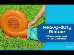 Bestway Mega Water Parks<H2Ogo! Canopy Cove Kids Inflatable Mega Water Park 8'8