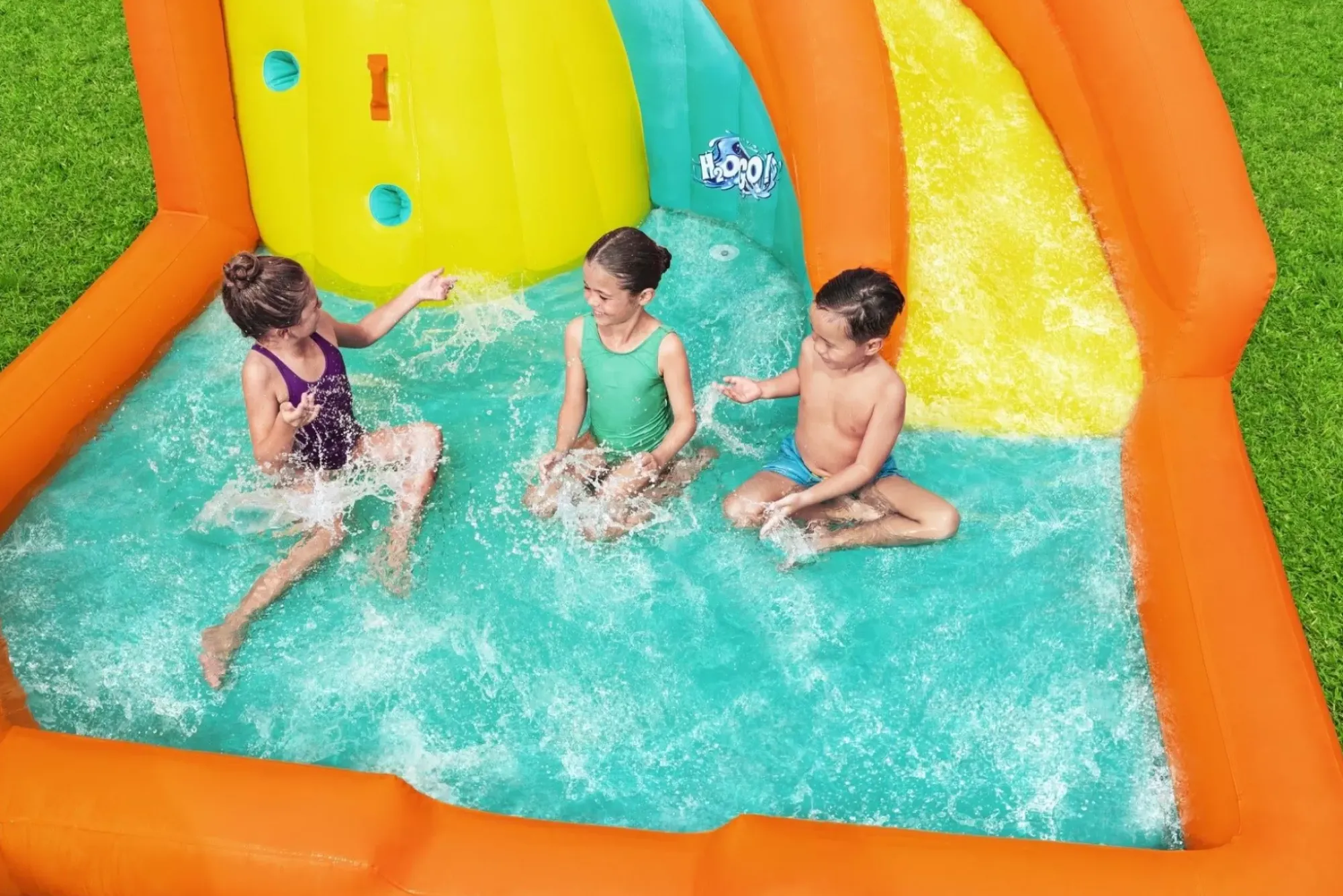 Bestway Mega Water Parks<H2Ogo! Canopy Cove Kids Inflatable Mega Water Park 8'8