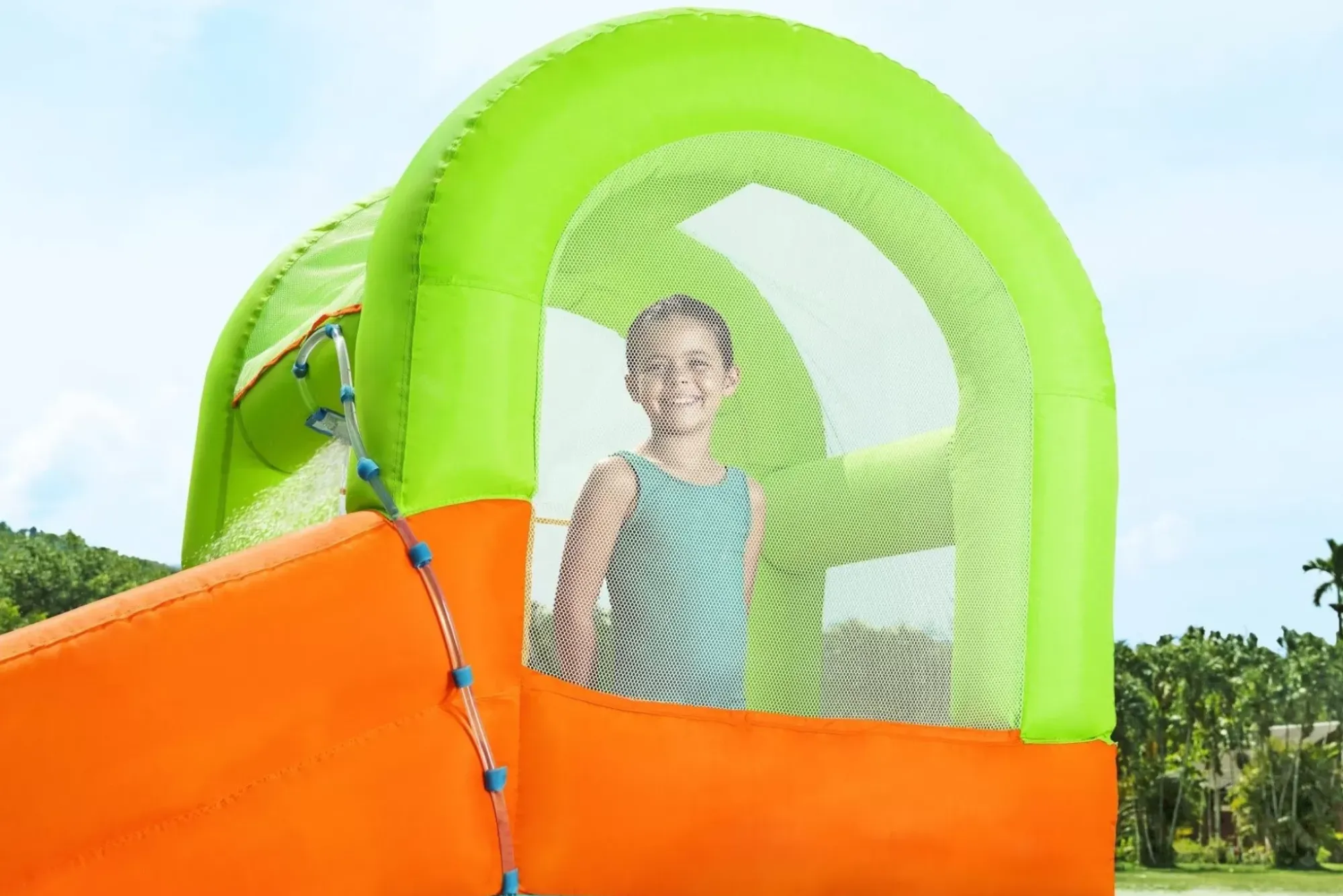 Bestway Mega Water Parks<H2Ogo! Canopy Cove Kids Inflatable Mega Water Park 8'8