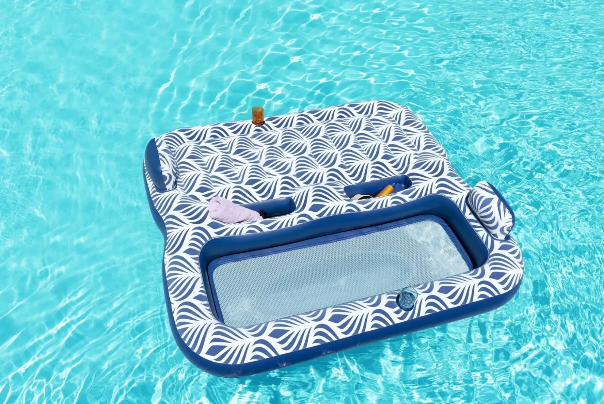Bestway Pool Floats<H2Ogo! Comfort Plush 2-Person Double Pool Lounge Float