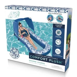 Bestway Pool Floats<H2Ogo! Comfort Plush Shaded Pool Lounge Float
