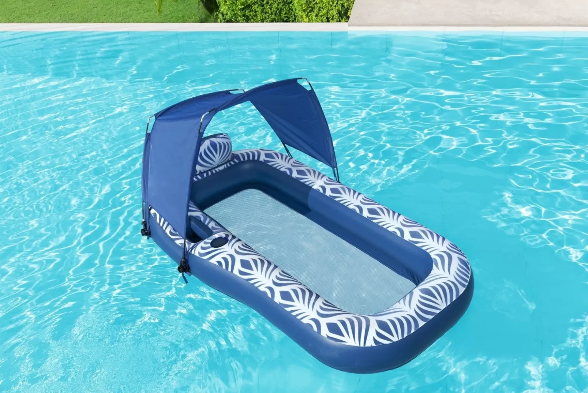 Bestway Pool Floats<H2Ogo! Comfort Plush Shaded Pool Lounge Float