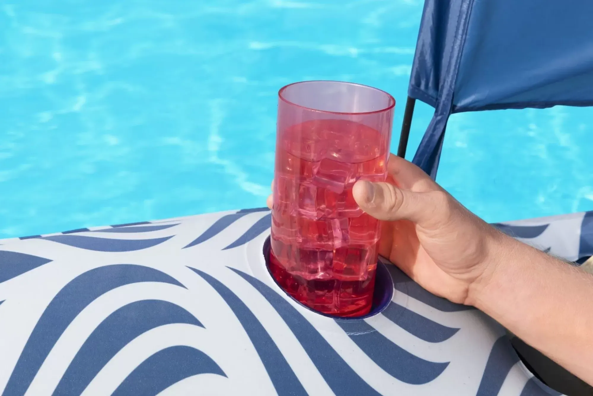 Bestway Pool Floats<H2Ogo! Comfort Plush Shaded Pool Lounge Float