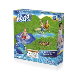 Bestway Water Slides<H2Ogo! Cosmic Adventure Kids Sprinkler Splash Pad And Inflatable Water Slide