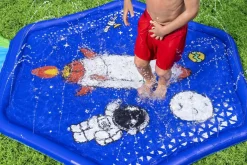 Bestway Water Slides<H2Ogo! Cosmic Adventure Kids Sprinkler Splash Pad And Inflatable Water Slide