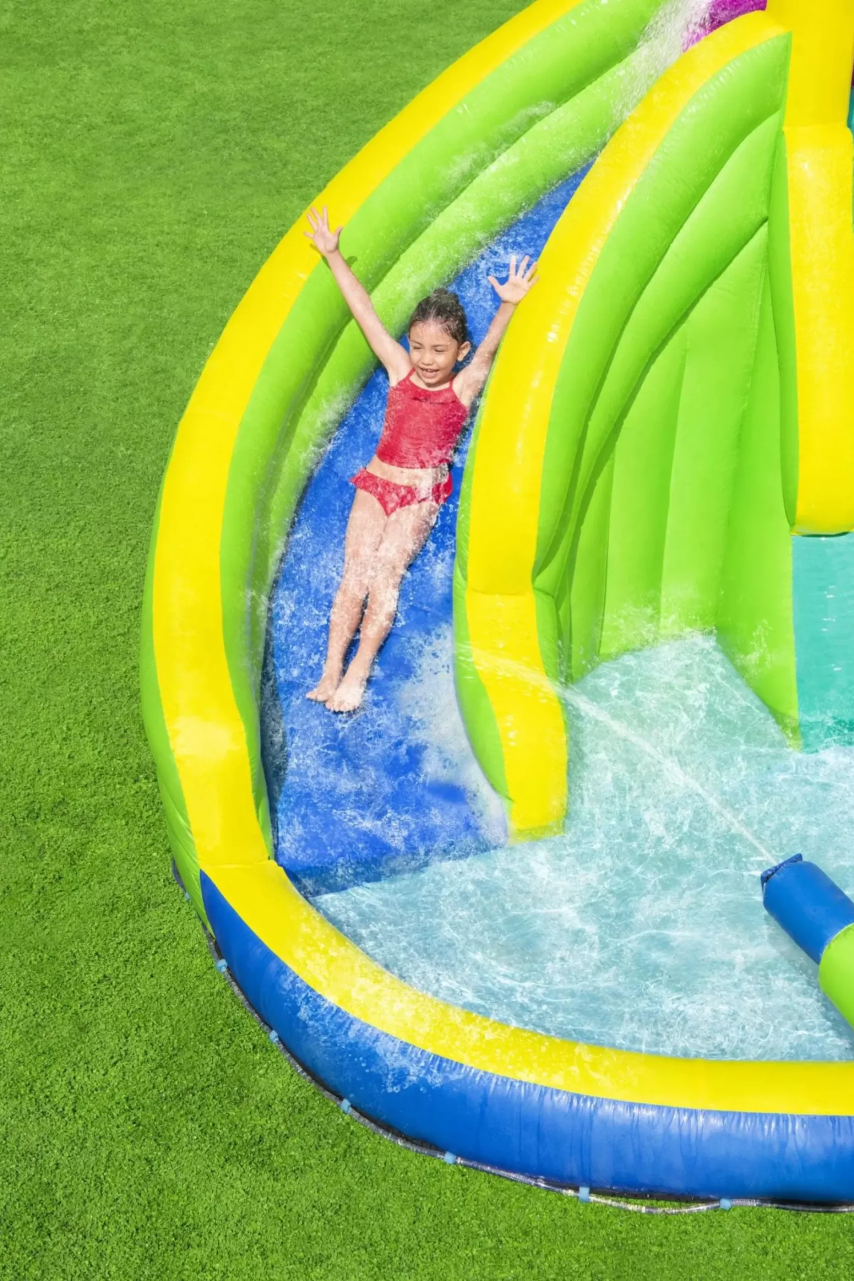 Bestway Mega Water Parks<H2Ogo! Funfinity Splash Kids Inflatable Water Park 19'