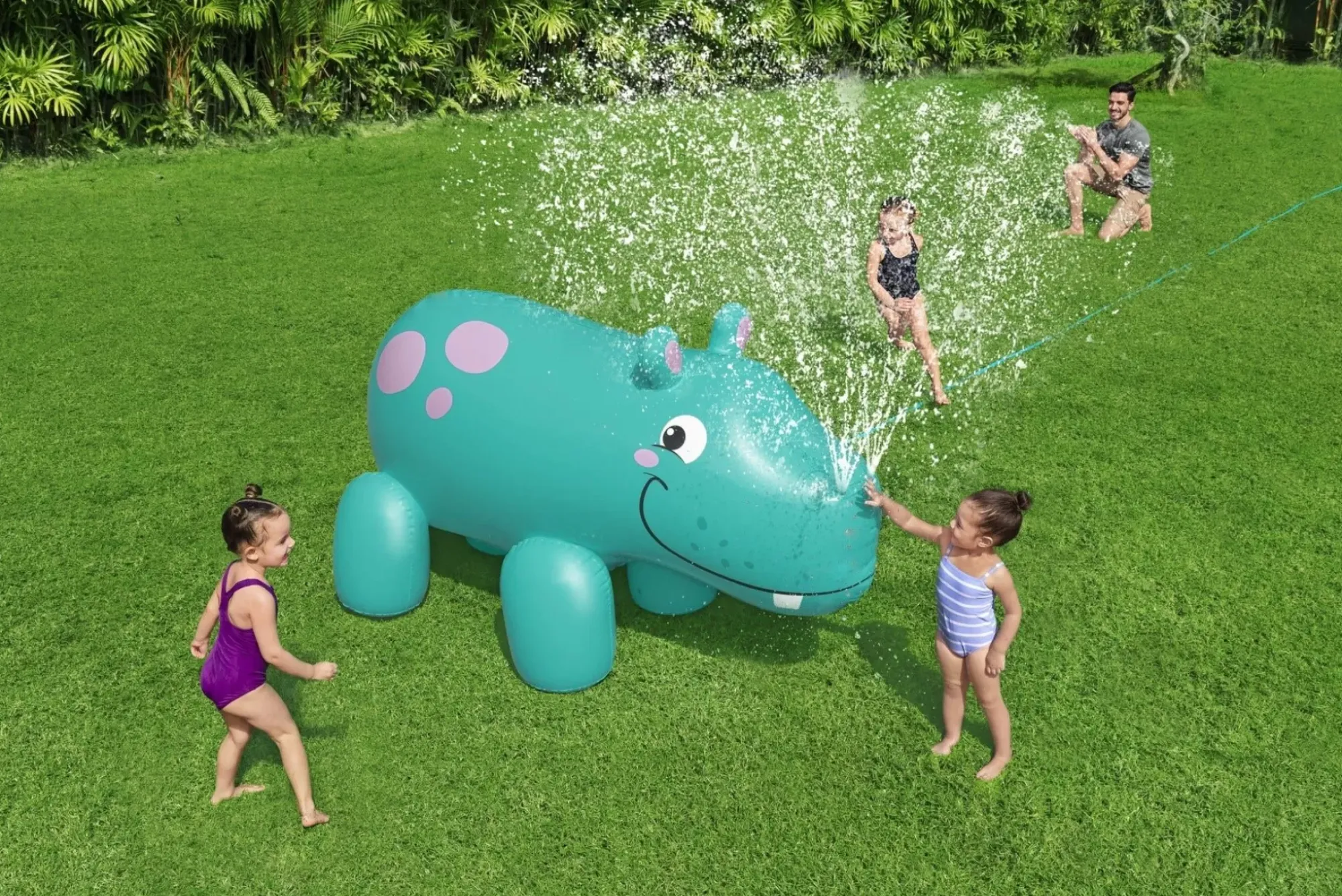 Bestway Sprinklers<H2Ogo! Jumbo Hippo Kids Inflatable Sprinkler
