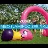 Bestway Sprinklers<H2Ogo! Jumbo Pink Flamingo Inflatable Child Stationary Sprinkler Arch