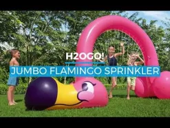 Bestway Sprinklers<H2Ogo! Jumbo Pink Flamingo Inflatable Child Stationary Sprinkler Arch