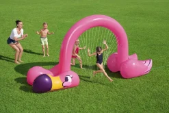 Bestway Sprinklers<H2Ogo! Jumbo Pink Flamingo Inflatable Child Stationary Sprinkler Arch